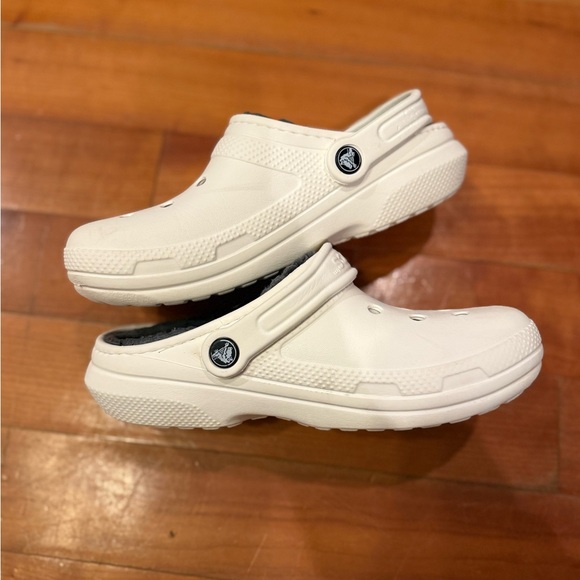 CROCS Unisex | White | Lined Clog Sandals Size M4 W6 - Picture 3 of 6